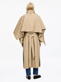 Trenchcoat mit Tuch