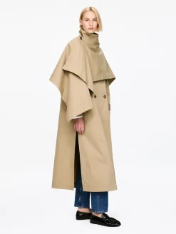 Trenchcoat mit Tuch