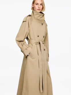 Trenchcoat mit Tuch