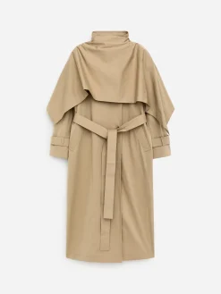 Trenchcoat mit Tuch