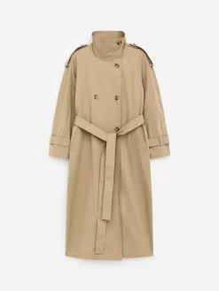 Trenchcoat mit Tuch