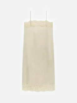 Trägerkleid mit Spitze