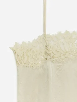 Trägerkleid mit Spitze