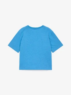 T-Shirt aus Baumwolle und Leinen