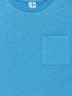 T-Shirt aus Baumwolle und Leinen