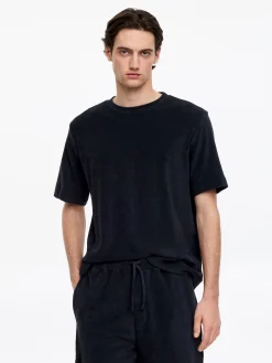 T-Shirt aus Baumwollfrottee