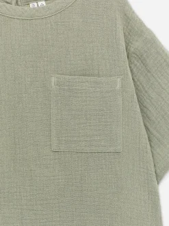 T-Shirt aus Baumwollmusselin