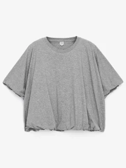 T-Shirt mit Bubble-Saum