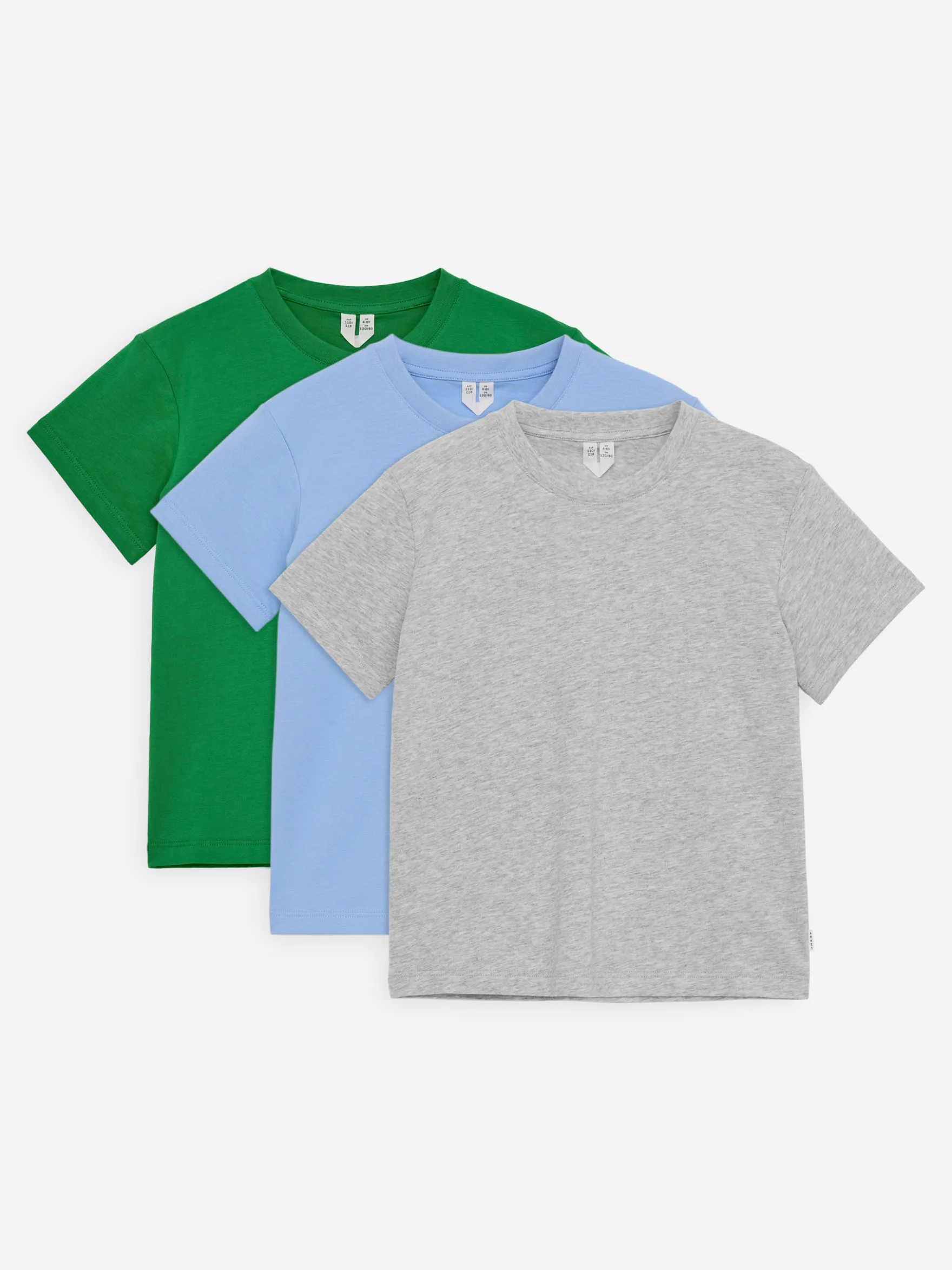 T-Shirt mit Rundhalsausschnitt, 3er-Pack