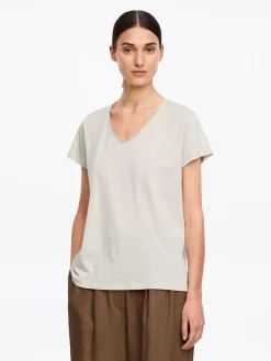 T-Shirt mit U-Ausschnitt