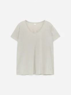 T-Shirt mit U-Ausschnitt
