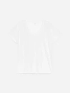 T-Shirt mit U-Ausschnitt