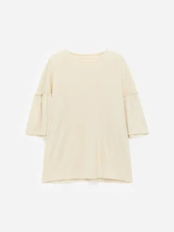 T-Shirt mit Volantärmeln