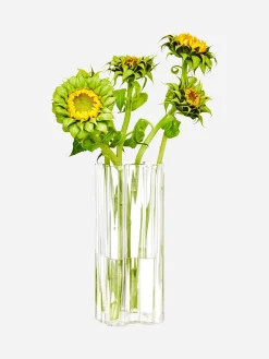 Unregelmäßig geformte Glasvase, 25 cm