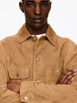 Velourslederjacke