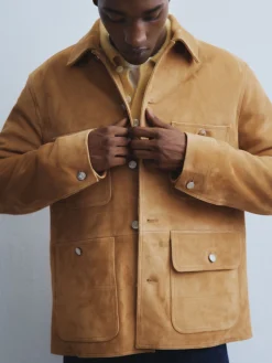Velourslederjacke