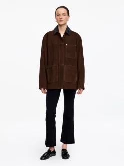 Velourslederjacke