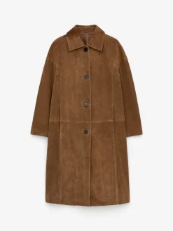 Veloursledermantel