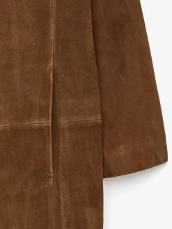 Veloursledermantel