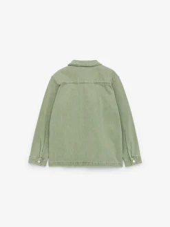 Verwaschenes Overshirt aus Denim