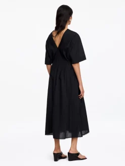 Voilekleid aus Baumwolle mit Spitze