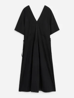 Voilekleid aus Baumwolle mit Spitze