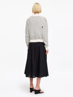 Voile-Rock mit Biesen