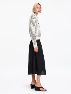 Voile-Rock mit Biesen