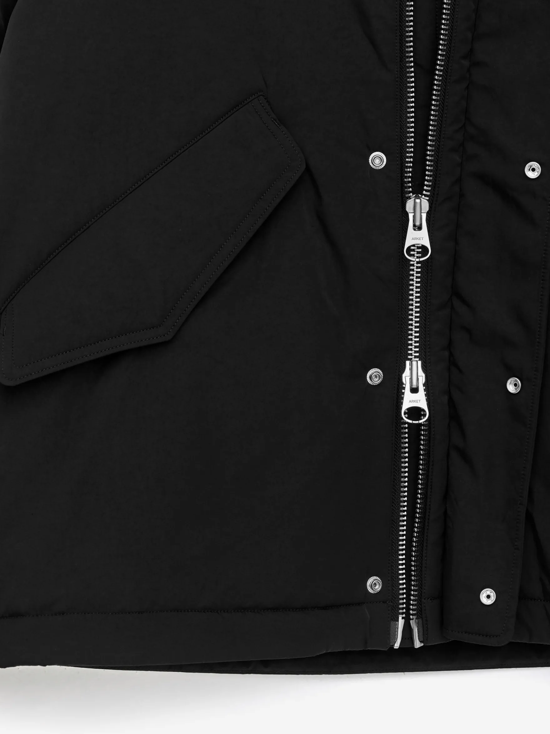 Wattierte Windbreaker-Jacke