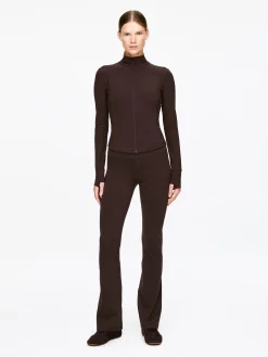 Weiche Stretch-Jacke mit Reißverschluss