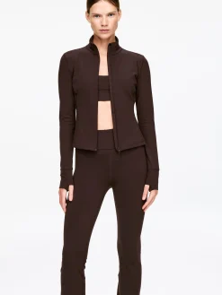 Weiche Stretch-Jacke mit Reißverschluss