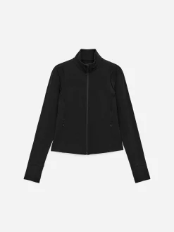 Weiche Stretch-Jacke mit Reißverschluss