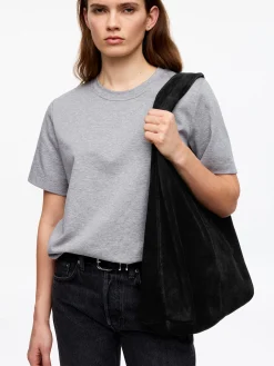Weiche Tasche aus Spaltvelours