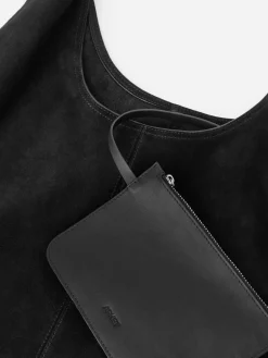 Weiche Tasche aus Spaltvelours