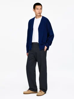 Weite Chinohose aus Baumwolle