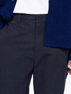 Weite Chinohose aus Baumwolle