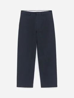 Weite Chinohose aus Baumwolle