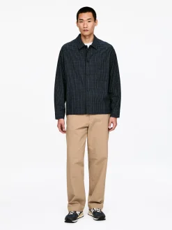 Weite Chinohose aus Baumwolle