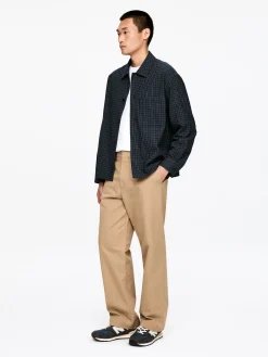 Weite Chinohose aus Baumwolle