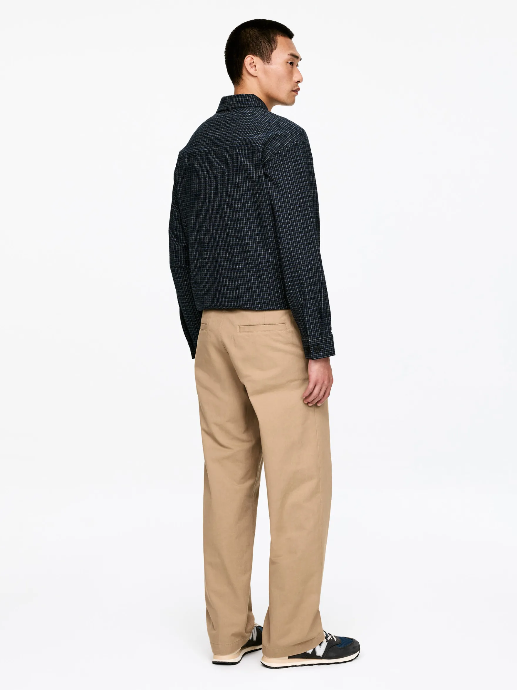 Weite Chinohose aus Baumwolle