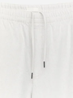 Weite Hose aus Baumwolle und Leinen