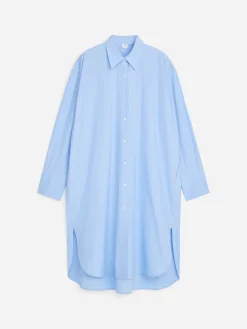 Weites Hemdkleid aus Baumwolle