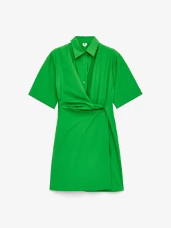 Wickel-Hemdblusenkleid