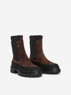 Winterstiefel aus Spaltvelours