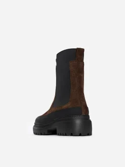 Winterstiefel aus Spaltvelours