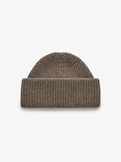 Wollbeanie mit doppeltem Umschlag