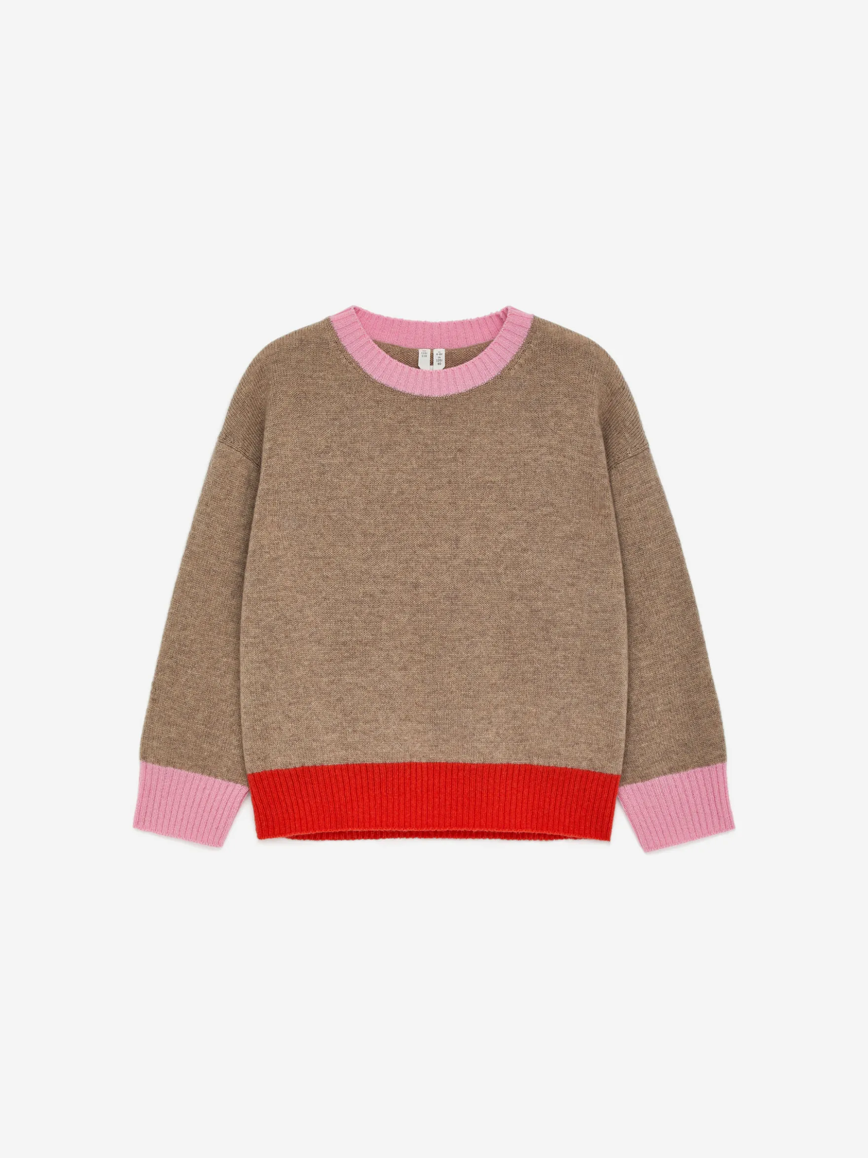 Wollpullover im Colorblock-Design