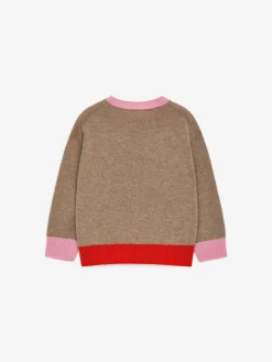 Wollpullover im Colorblock-Design