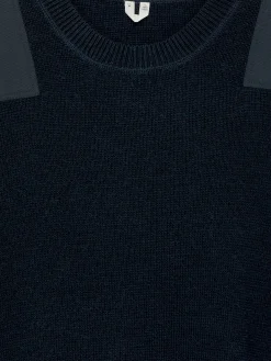 Wollpullover mit Patches