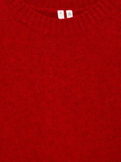 Wollpullover mit Rundhalsausschnitt